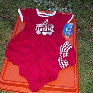 Team Athletics Alabama dress and panties.